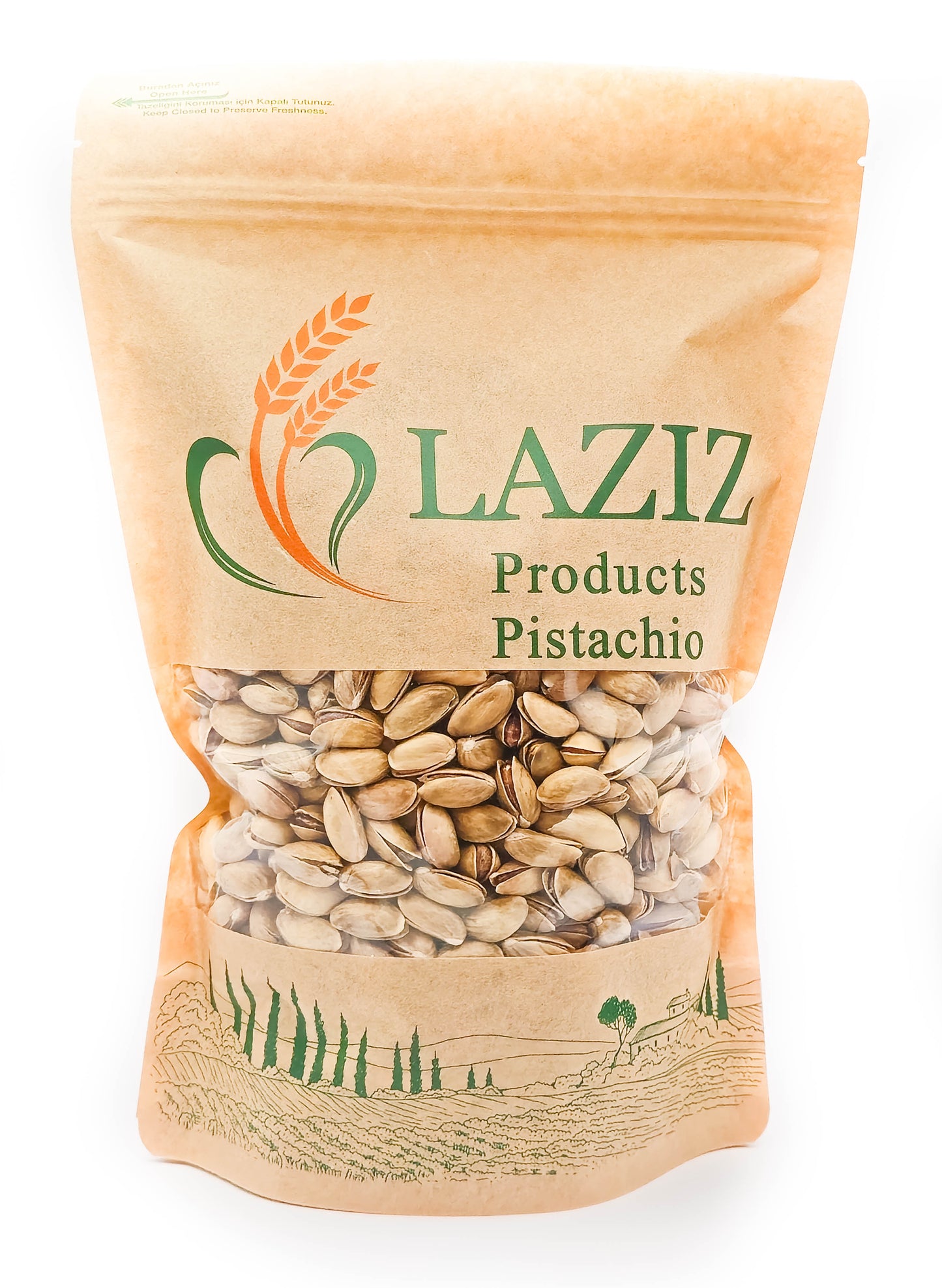 Pistachio Roasted Paper Bag 200 g.