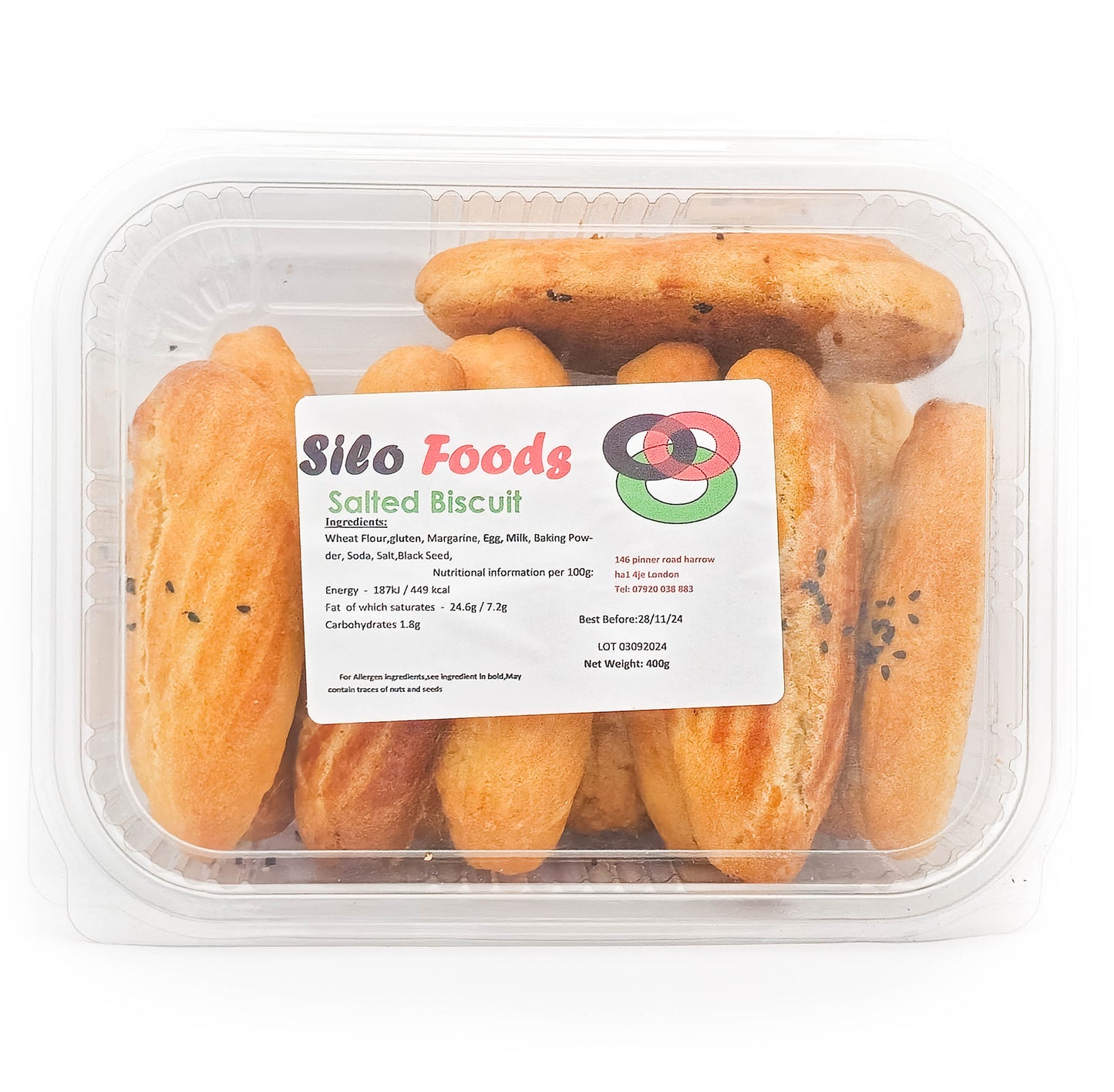 Salted Biscuit 400 g.