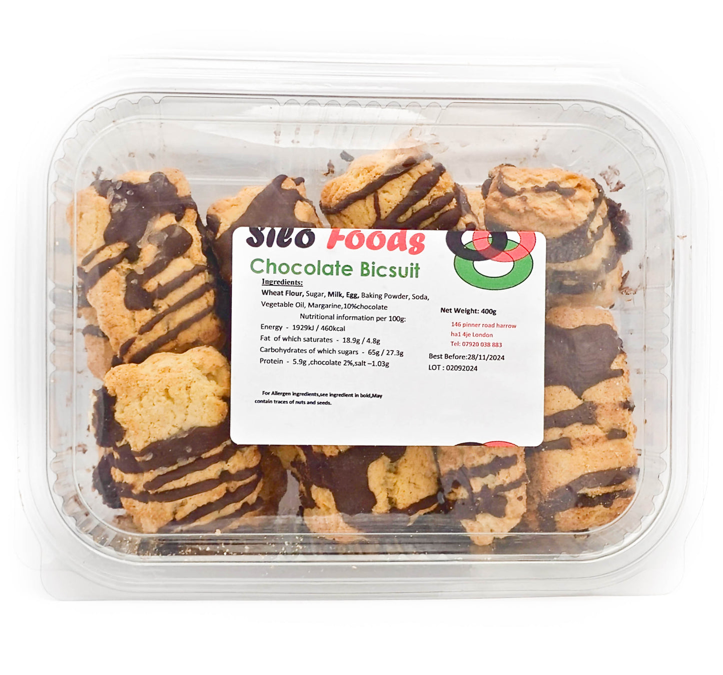 Chocolate Biscuit 400 g.