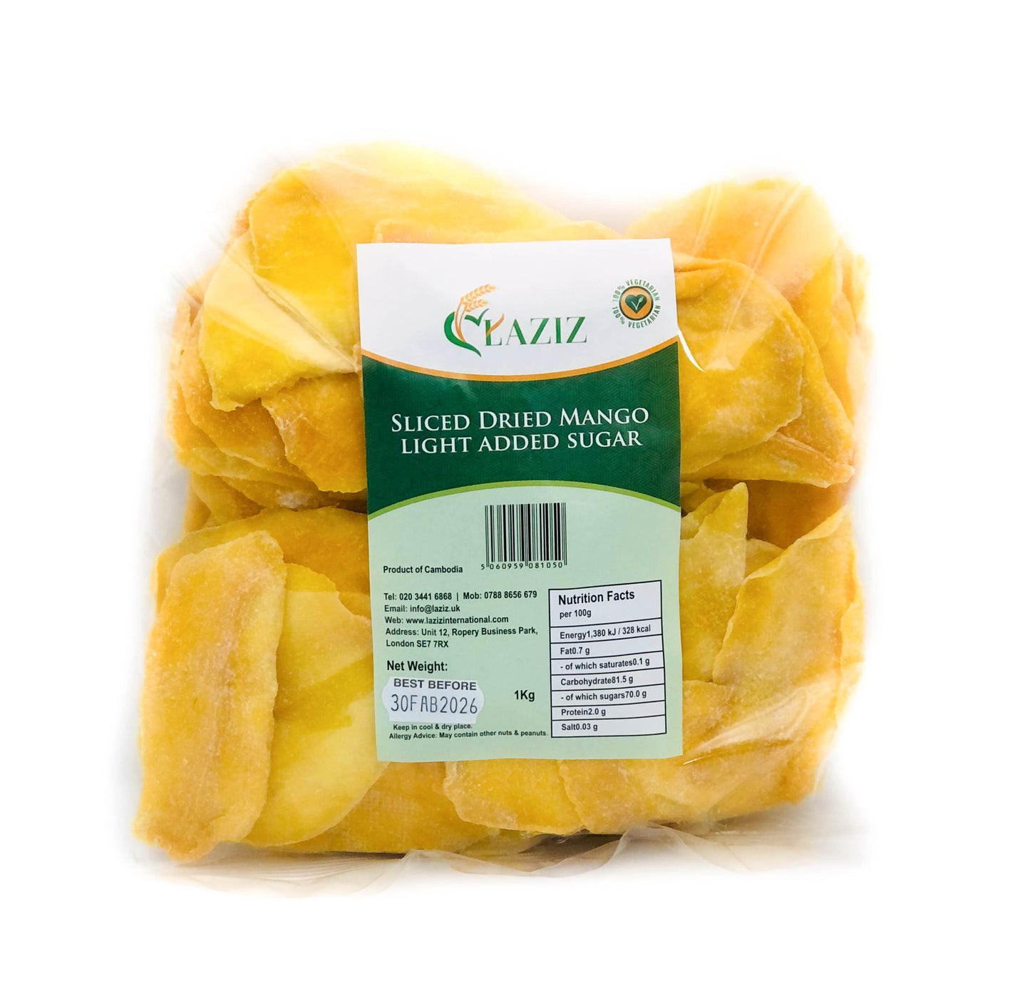 Mango Dried Sliced Light Added Sugar